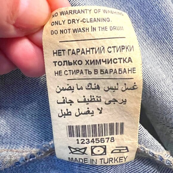 Nice Istanbul Women's Jean Embellished Gold Iridescent Beads-Pearls/Embroidered - Picture 15 of 16